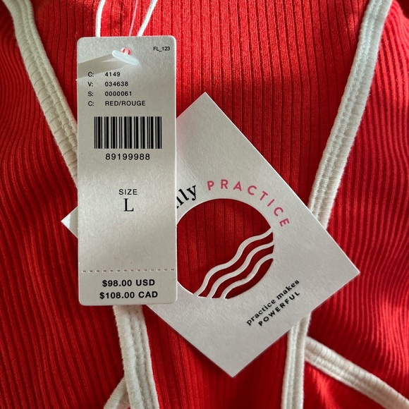 NWT DAILY PRACTICE x ANTHROPOLOGIE | Tennis Ribbed Hanky-Hem Mini Dress | Size L - Picture 10 of 12
